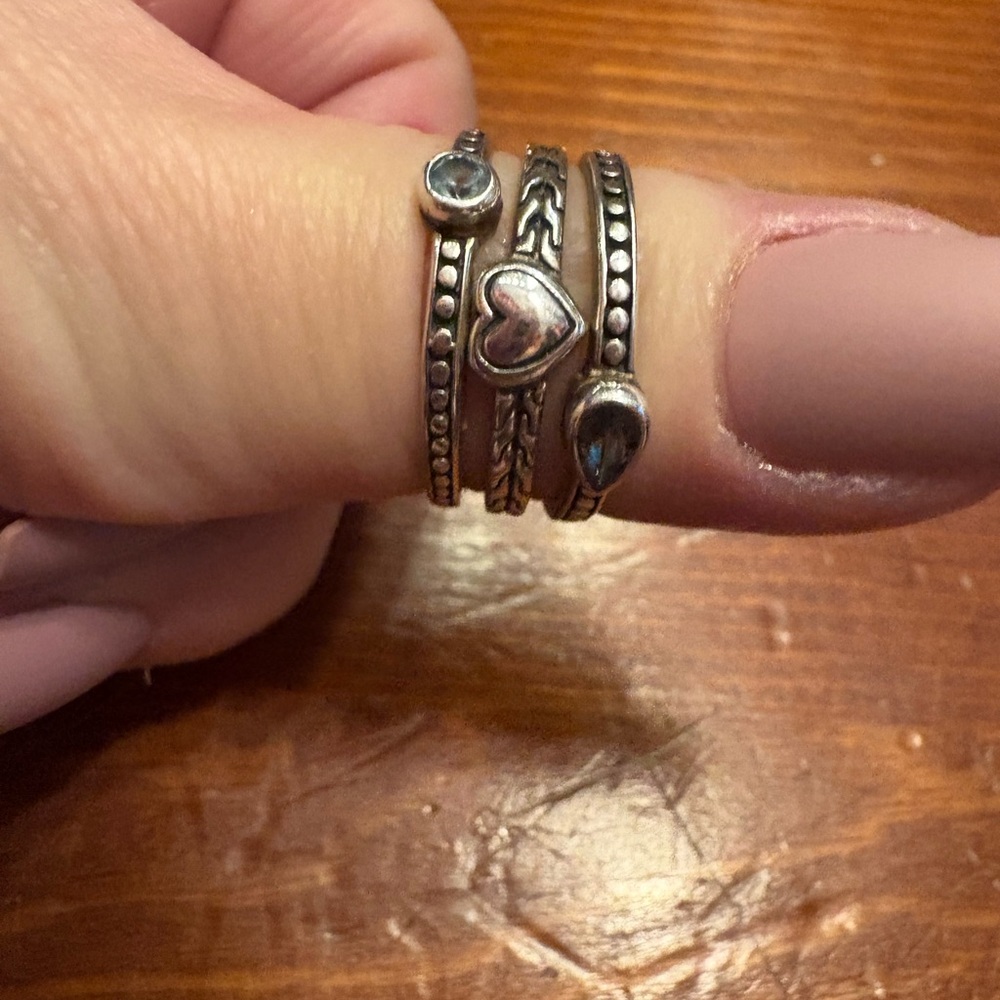 Annika Witt Sterling Silver  size 7 Rings